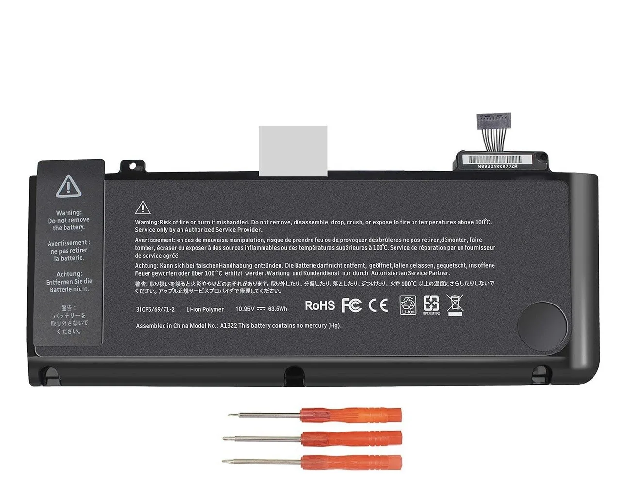 New A1322 Battery For Apple MacBook Pro 13 A1278 Mid 2009 2010 2011 2012 Battery Replacement High Capacity Fast Shipping