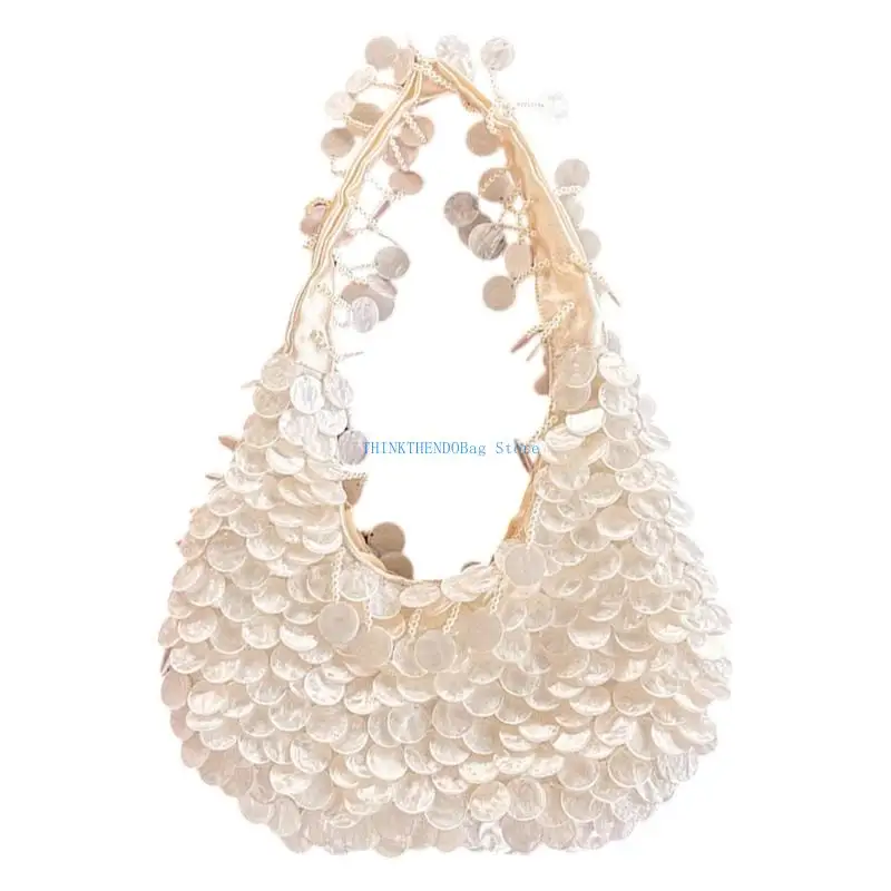 

63HC Craft Shell Вечерняя сумка с пайетками Трансформируемая ручная сумка на плечо