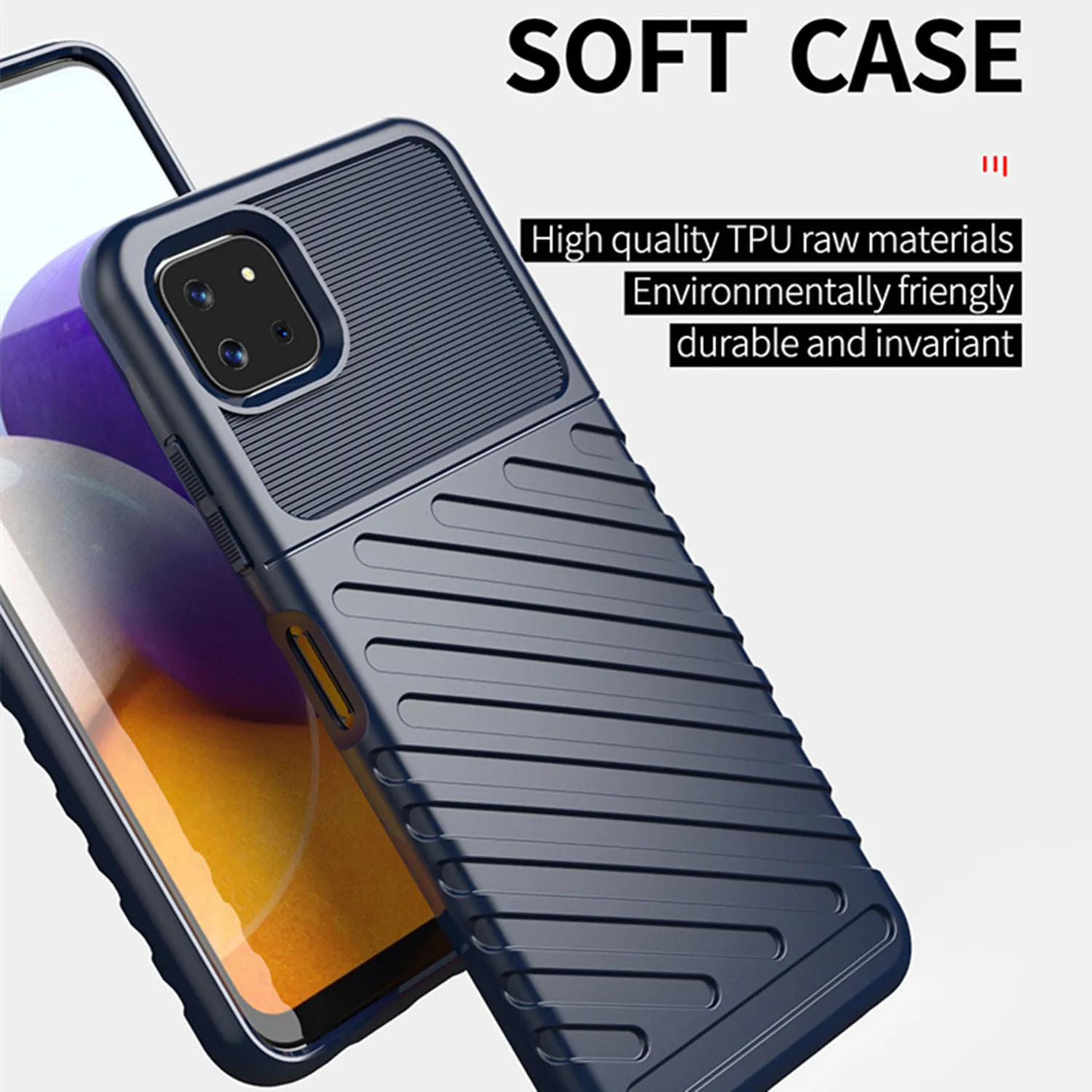 Fashion Thunder Case for galaxy f42 5g f02s f04 f23 Shockproof Silicone Back Cover For Samsung Galaxy F41 F62 Soft Mobile Shell