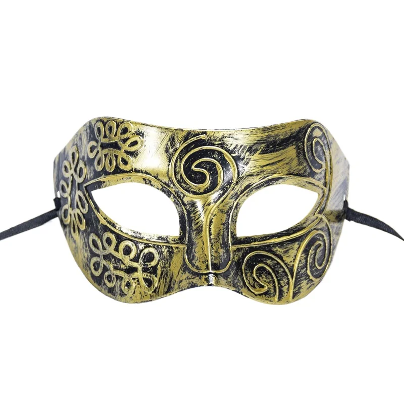 Hot saling 1pcs/lot  Retro Men halloween Burnished Antique Silver Gold Venetian Mardi Gras Masquerade Party Ball Mask