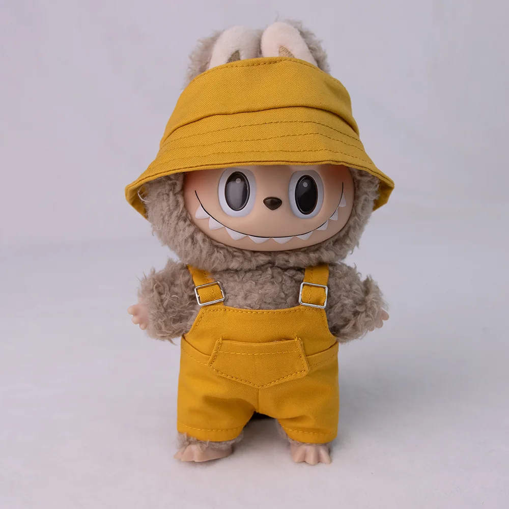 Vêtements de poupée Labubu de 17cm, vêtements à la mode, sweat à capuche, vêtements de poupée, couleur assortie, accessoires de poupées