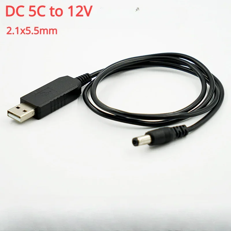 USB Power Boost Line DC 5V To DC 12V Step UP Module USB Converter Adapter Cable 2.1x5.5mm /1.35x5.5mm