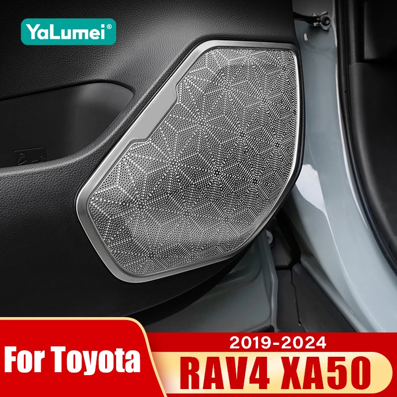 

For Toyota RAV4 XA50 2019 2020 2021 2022 2023 2024 Hybrid Car Door Audio Speaker Cover Loudspeaker Tweeter Accessories