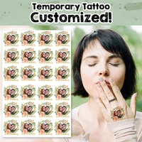 Tatuaje temporal impermeable personalizado, pegatina DIY, tatuaje falso, haz tu propio tatuaje de diseño personalizado para logotipo/boda