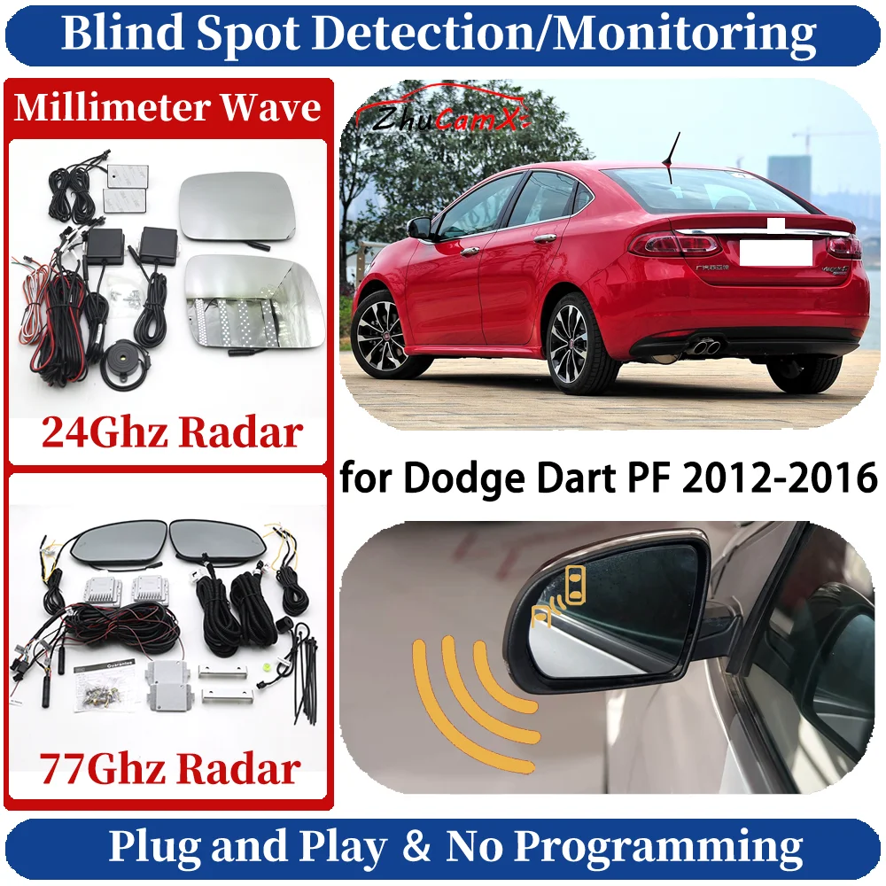 Car Blind Spot Monitoring/Detection System for Dodge Dart PF 2012-2016 OEM Night Driving Side Lane Change Warning Safe Assist