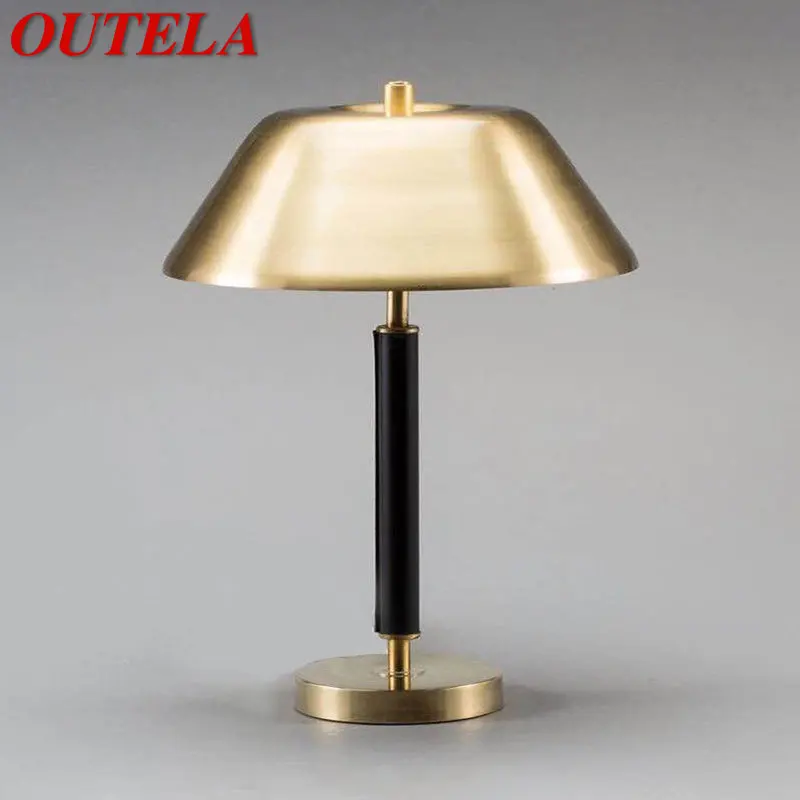 

OUTELA Nordic LED Dimming Desk Light Modern Vintage Simple Bedside Gold Table Lamps for Home Living Room Bedroom Decor