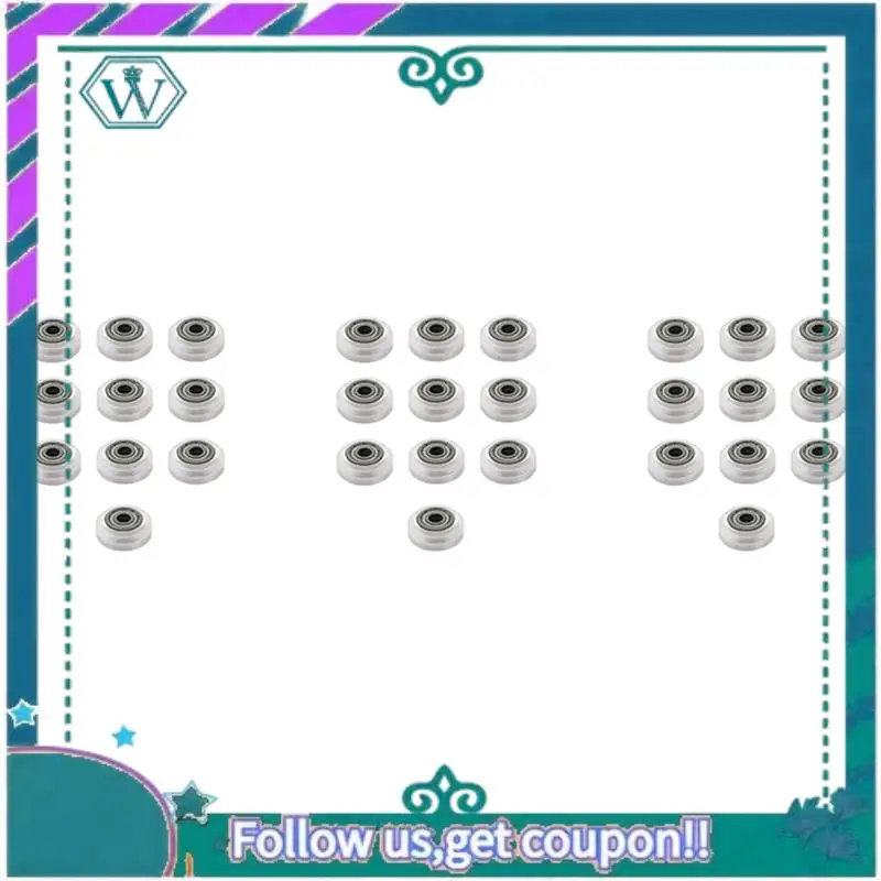 

A75Q-30Pcs 3D-принтер пластиковое колесо POM большие модели пассивное круглое колесо натяжной шкив шестерня для ЧПУ Openbuilds V-образный паз