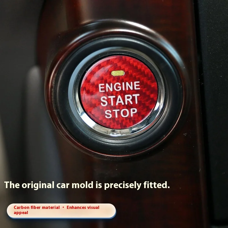 ينطبق على هايلاندر كورولا RAV4Engine Start لسيارة Rongfang Camry/إيقاف غطاء التبديل زر ملصقات الزخرفية