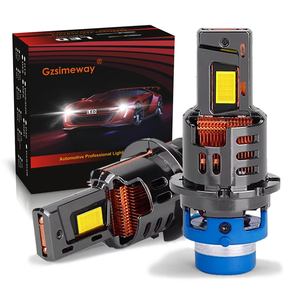 

2PCS D2S LED Bulbs D4S LED Headlights Canbus No Error 1: 1 HID D1S D3S D5S D8S D2R D4R Auto Headlamp Lights 6000K Plug and Play