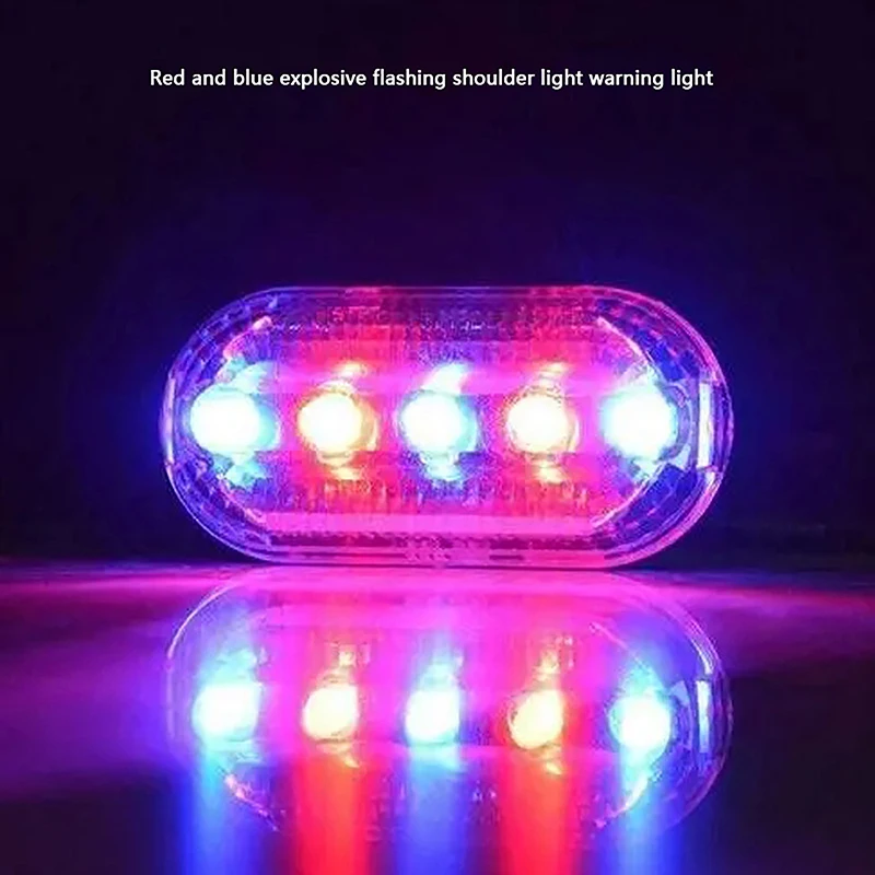 For Night Running Hiking Cycling LED Shoulder Lamp Bicycle Safety Warning Taillight Multi-function Electric Police Light