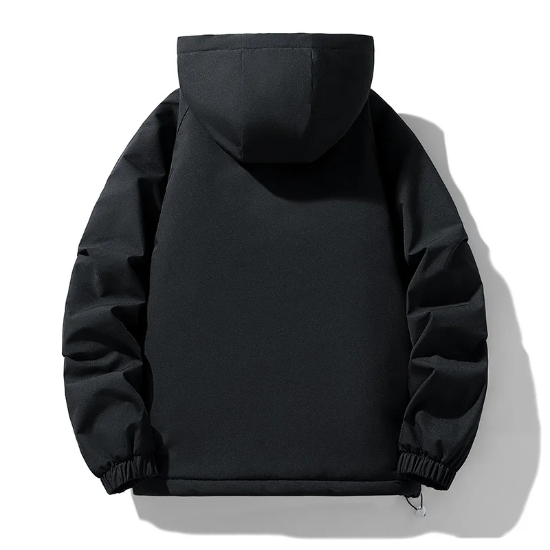 Мужская зимняя спортивная ветрозащитная дышащая хлопковая утолщенная теплая хлопковая одежда для отдыха, модная модная теплая куртка с защитой от холода