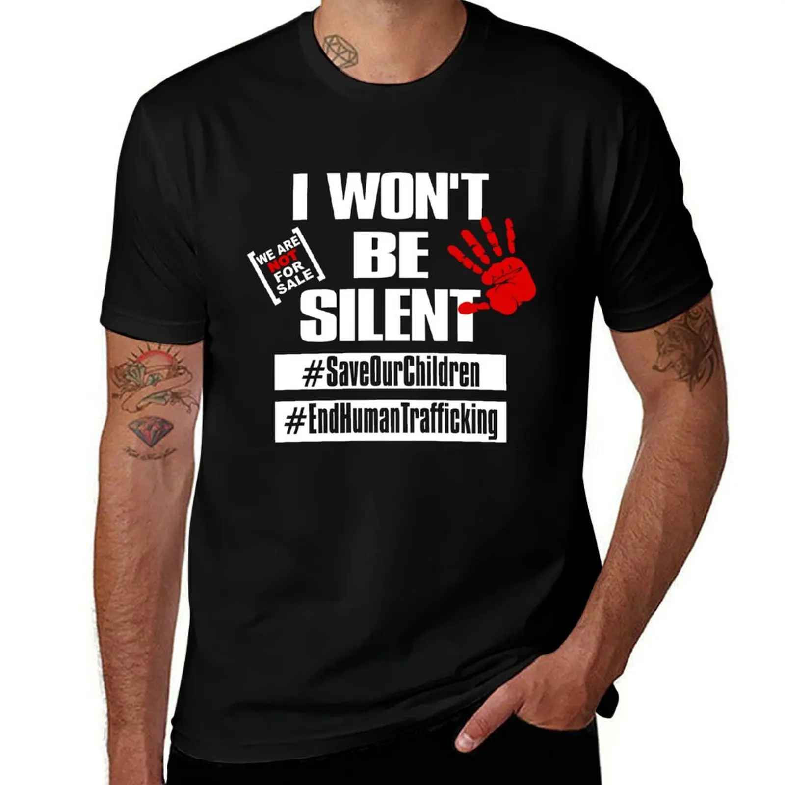 Save Our Children and End Human Trafficking T-Shirt cotton t shirt pack T-Shirt