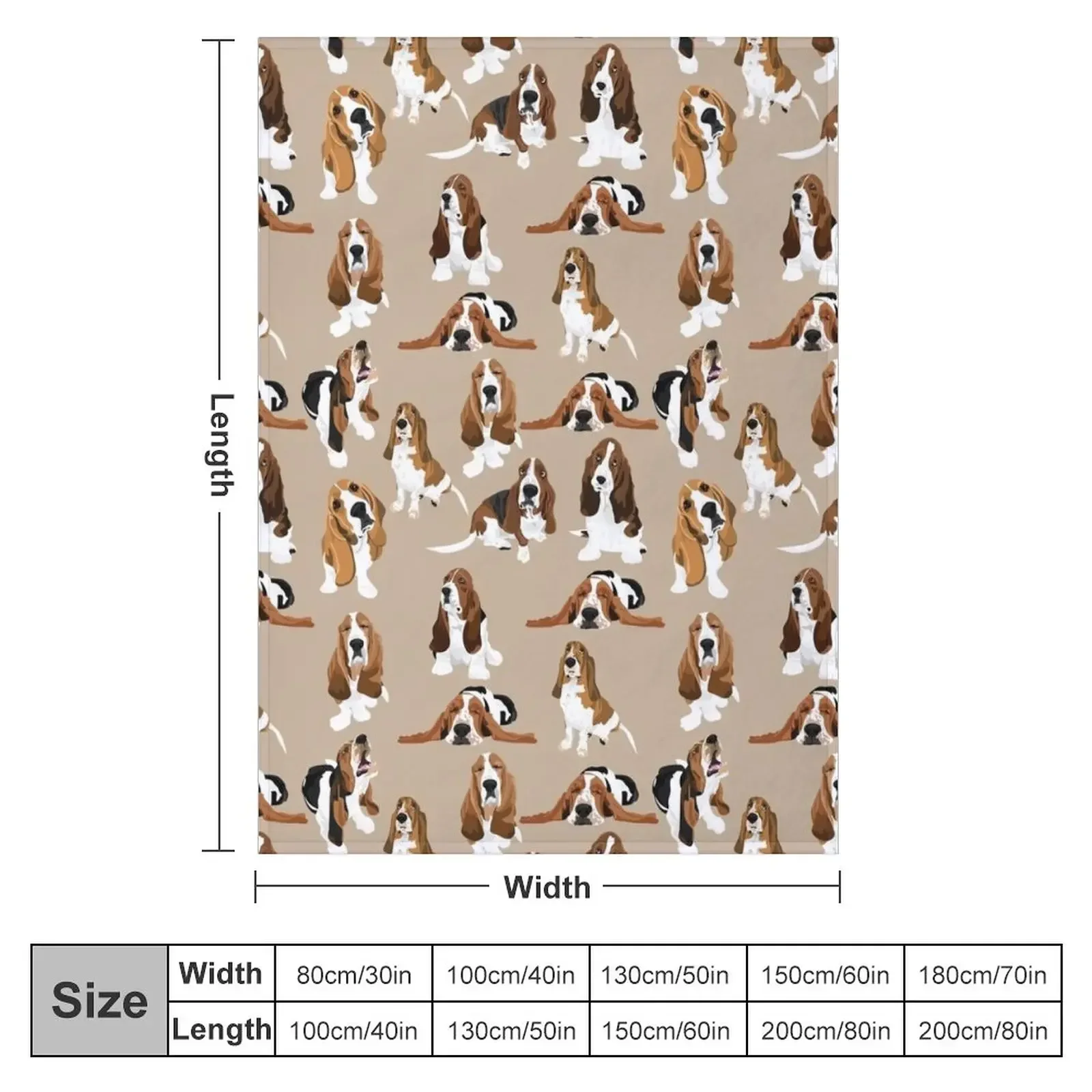 Basset Hound Throw Blanket Summer Beddings Bed covers Blankets