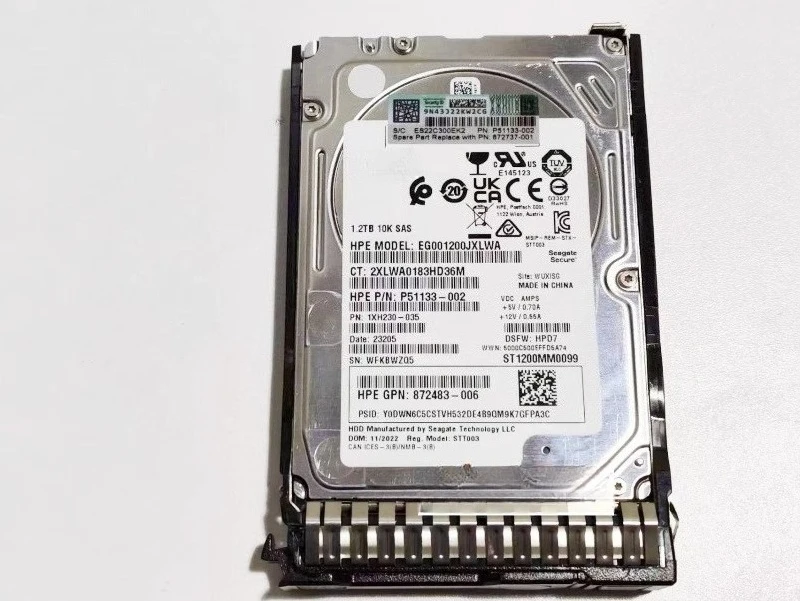 

For HP 781518-B21 781578 872737-001 1.2T 10K 12G 2.5 SAS Hard Drive Used