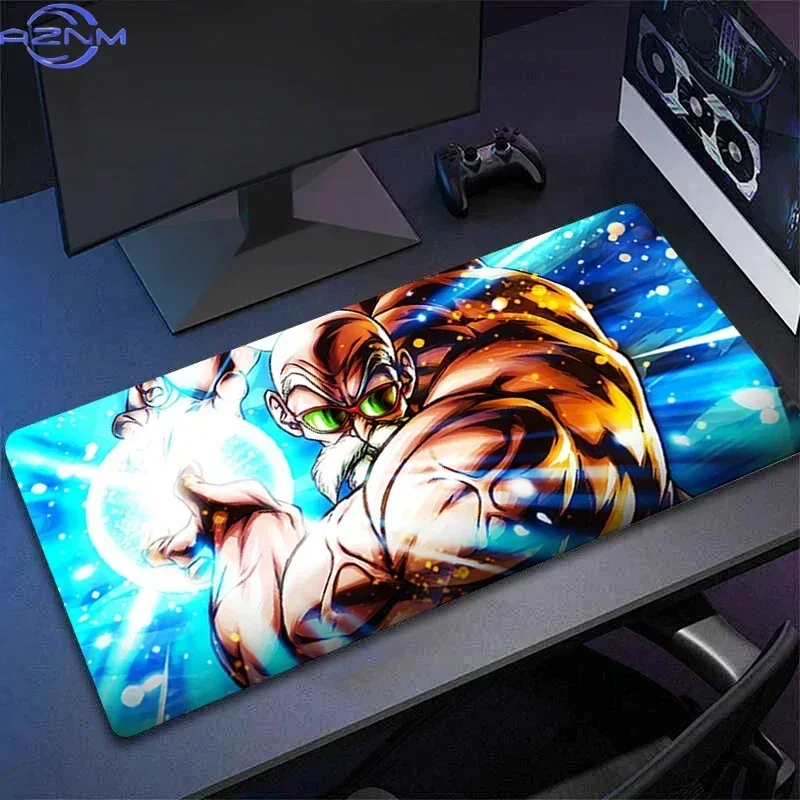 Anime Muscular Master Character Energy Effect Art Print Mouse Pad, Rubber Non-Slip Base, Smooth Surface for Computer Gaming and