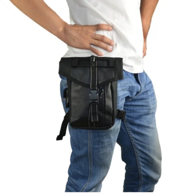 

Waterproof Oxford Men's Waist Drop Leg Bag Thigh Hip Bum Belt Moto&Biker Fanny Pack Motorcycle Military Travel Phone Pouch Purse