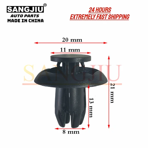 20 piezas Compatible con Mazda CX-3 CX-5 CX-9 MX-5 Miata modelos 384 variantes Toyota Scion Yaris Clips de revestimiento de guardabarros B45A-56-146A