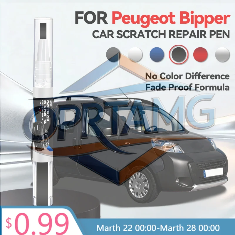 

2026 Hot Car Sticker For Peugeot Bipper Paint Repair Pen Touch Up Scratch Remover DIY Auto Accessories Black White Red Bl