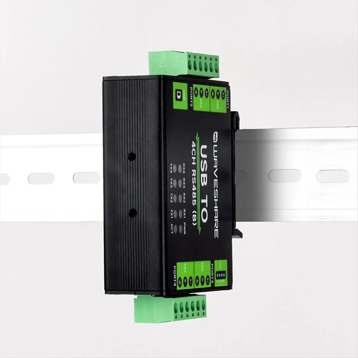 ●  USB to 4CH RS485 Industrial Isolated Converter CH344L 1200bps - 460800bps USB Converter Multiple Protection