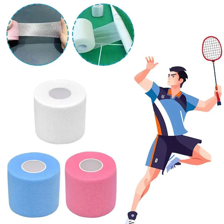 Elastisches Schaumstoff-Pre-Wrap-Tape in verschiedenen Farben, Polsterbandage für Tennis, Badminton, Angelruten, Schlägergriffe und zum Schutz. – Detail 1