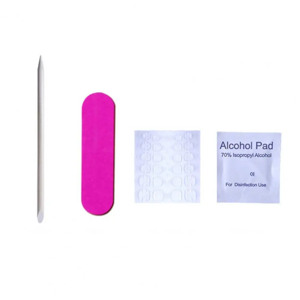 No Odor 1 Set Excellent Nail File Fingernail Toenail File with Jelly Glue Set Plastic Toenail File Ultra-Thin   Home Supplies