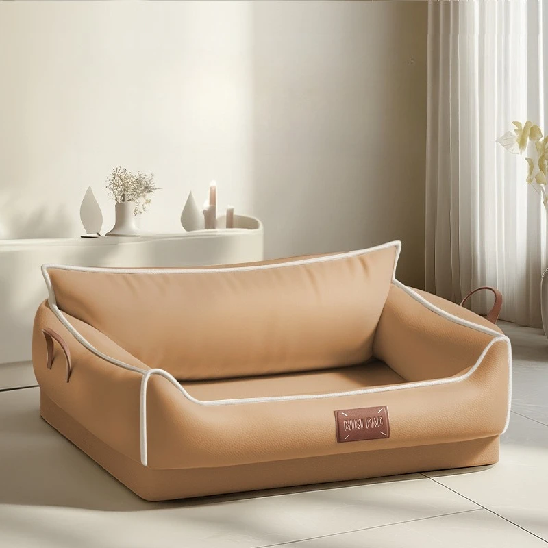 بيت الكلب، حيوان أليف لاتكس عالمي لجميع المواسم، مقاوم للتمزق، أريكة للكلاب متوسطة إلى كبيرة، يمكن وضعها أو النوم عليها