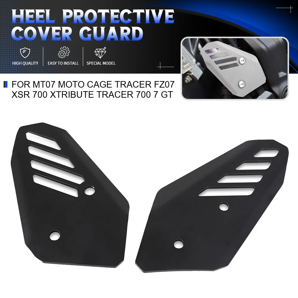 

For YAMAHA MT-07 Moto Cage Tracer FZ-07 XSR 700 XTribute TRACER 700 7 GT Footrest Rear Protector Heel Protective Cover Guard