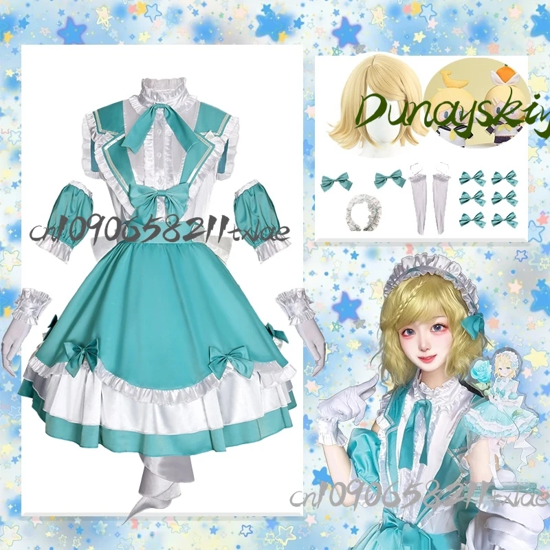 

Project Sekai PJSK Lenn Rinn костюмы для косплея парики аксессуары плюшевый подарок 16-е вечерние повседневное платье Лолиты Jirai Kei Хэллоуин Cos