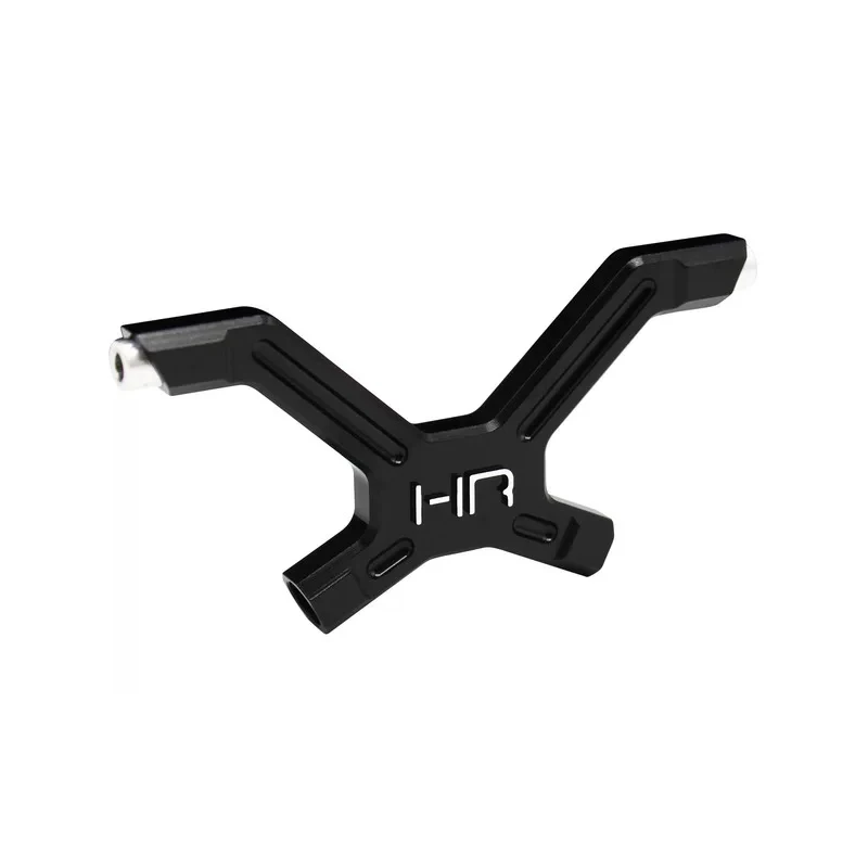 HR LSRR28X01 Alum Front Shock Tower Brace 1/6 Super Rock Rey, Black Anodized, Replace LOS254062