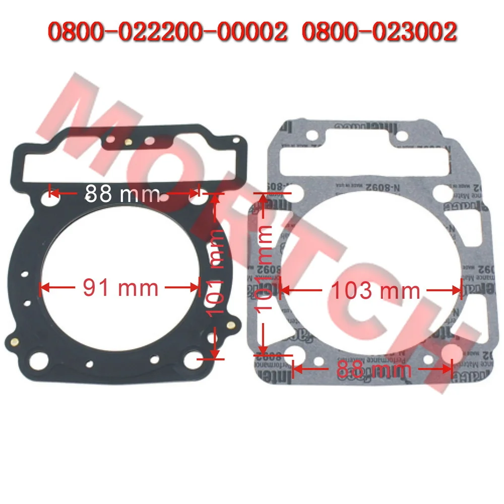 0800-022200 Cylinder Head Gasket 0800-023002 Cylinder Gasket For CFMoto 2V91W CForce UForce ZForce 800 1000 Z8 X8 U8 2V91Y