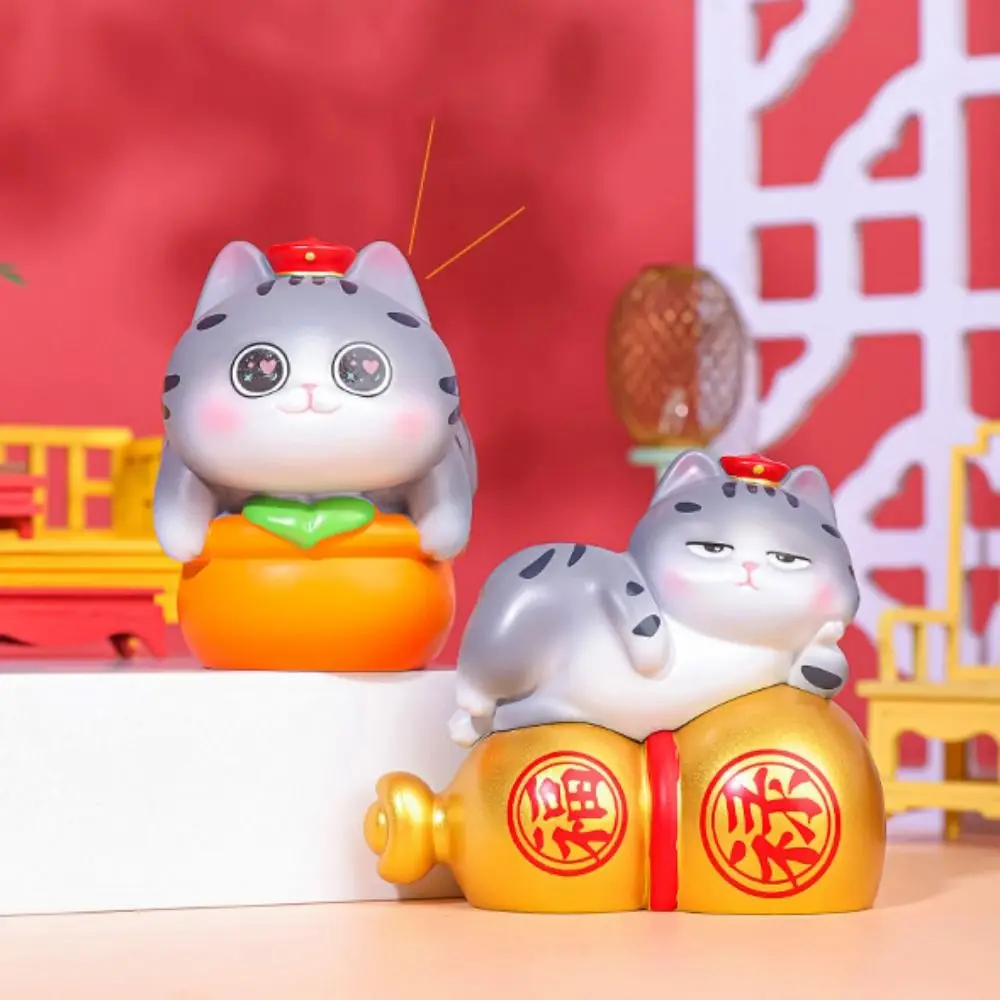 Supremo Kat Supremo Kat Ornament Miniatuur Rijkdom Ambachten Mini Hars Pop Cartoon Grappige Cartoon Kat Ornamenten Kinderen