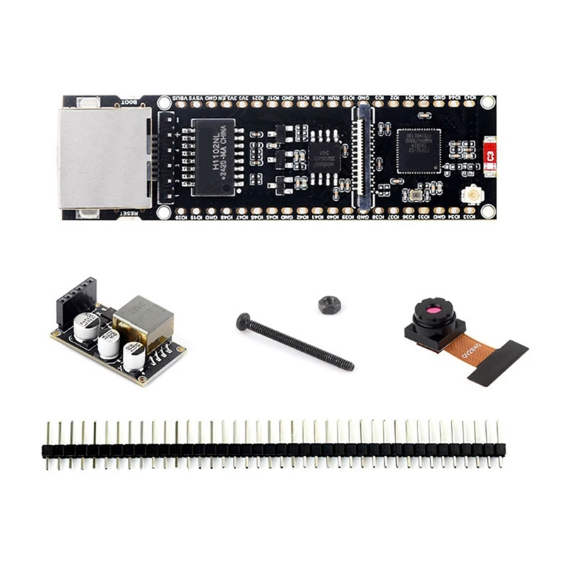 ESP32-S3 Ethernet Development Board With Camera Module And POE Module POE Dual-Core Plate Load Type-C Interface