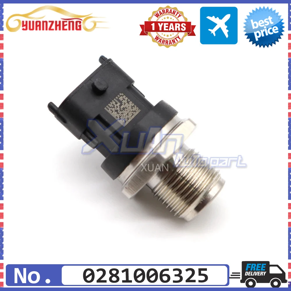 Fuel Rail Pressure Regulator Common Rail Sensor 0281006325 For TATA PRIMA Volkswagen Constellation Delivery Volksbus Worker