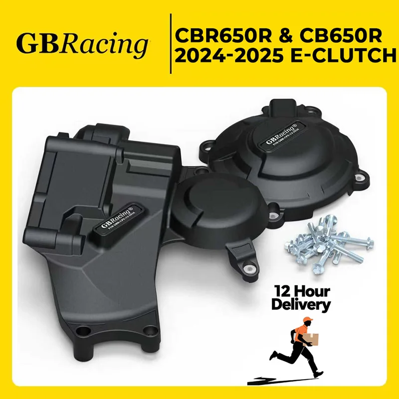 

Gbracing для HONDA CBR650R и CB650R 2024-2025 набор вторичных крышек двигателя E-CLUTCH, крышка вторичного электронного сцепления, крышка генератора