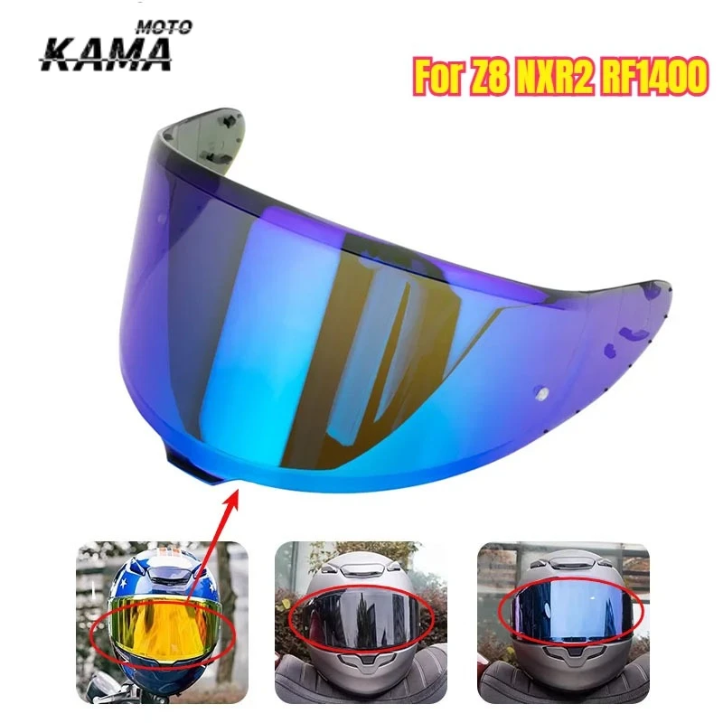 

Motorcycle Helmet Z8 Lenses Suitable for RF1400 CWR-F2 RF2 RF-1400 Helmet Safety Sunscreen Lenses Windproof and UV Protection