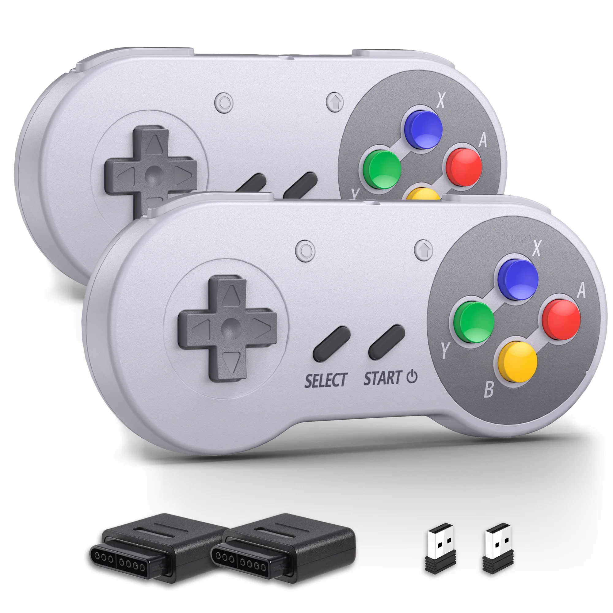 2個パック 2.4GHz ワイヤレス SNES Switch オンラインコントローラー