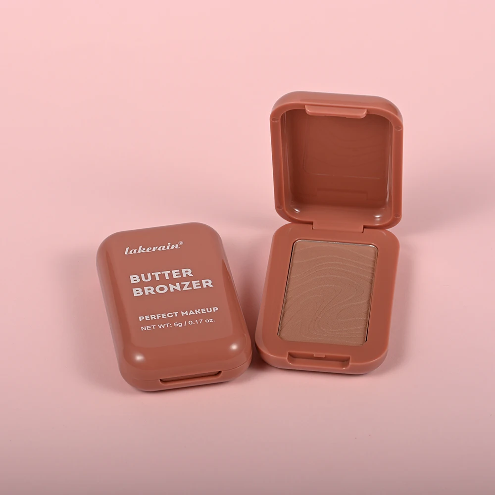 Matte natuurlijke wangboter Blush Cream Gezichtscontouren Cosmetica Poeder Make-up Enkele naaktkleur Boter Bronzer Tint