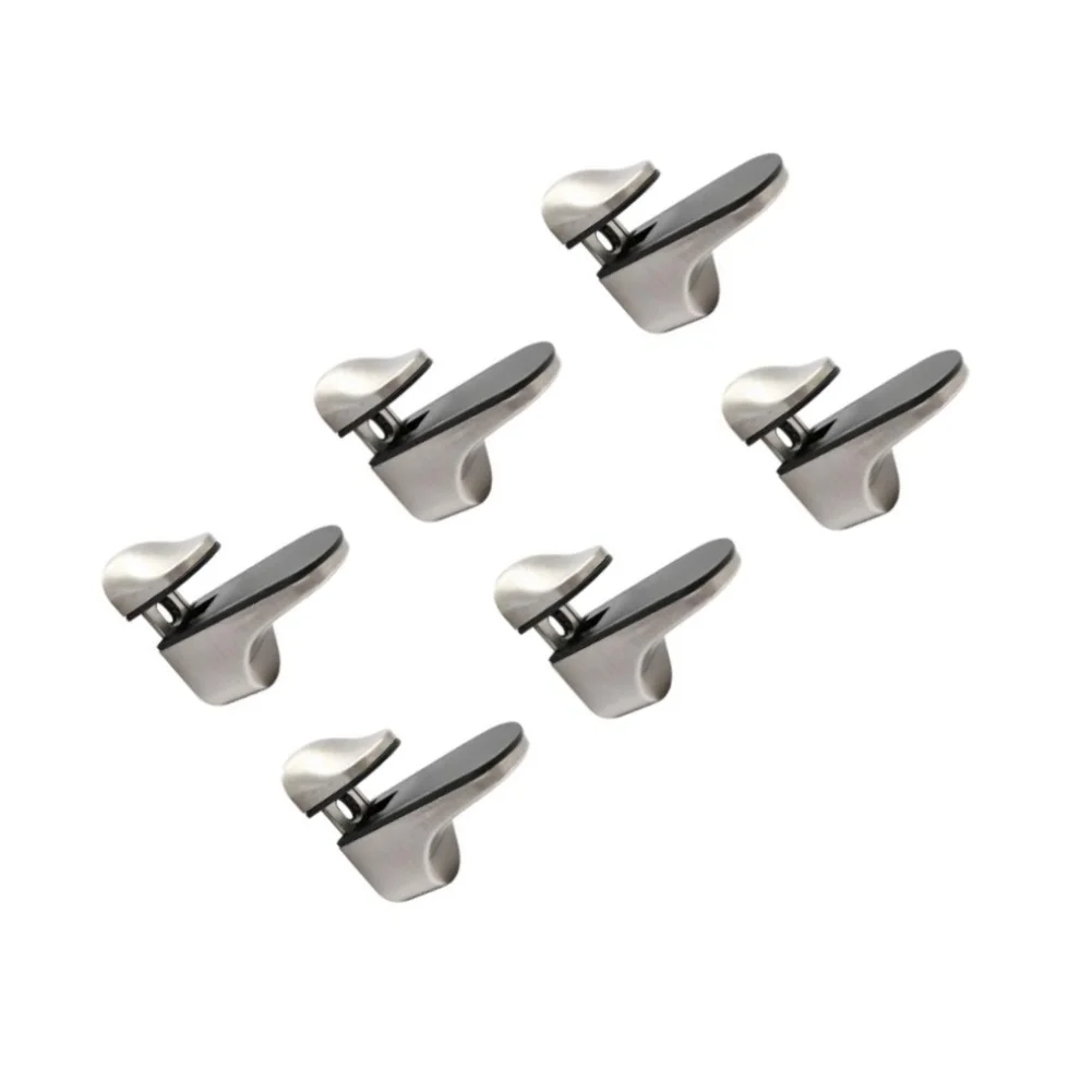 Metal Glass Shelf Bracket Constructed from Zinc Alloy for Reliable Support in Home and Office Shelving Installations