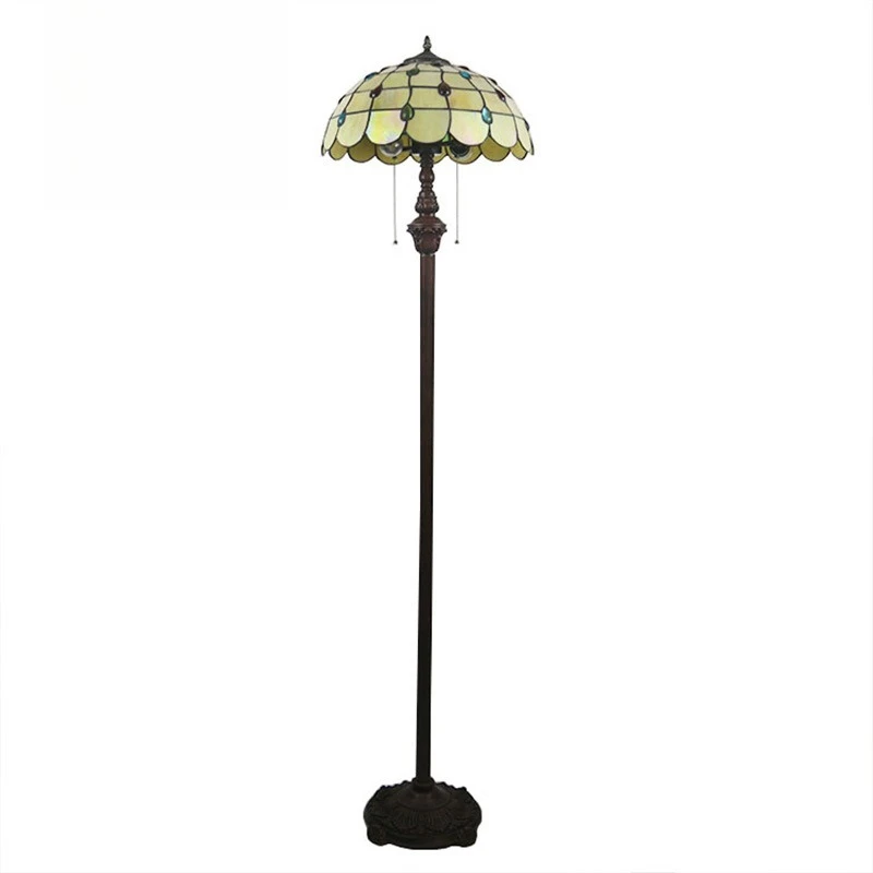 

European retro, living room hotel lobby decorative floor lamp, modern pastoral restaurant floor lamp