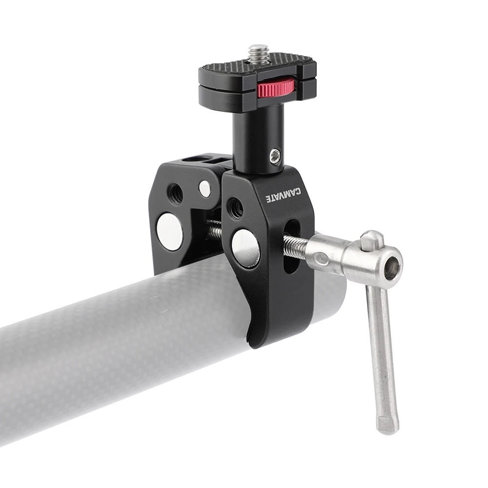 Hdrig multi-função super crab clamp com 1/4 "& 3/8" threads + mini suporte com 1/4 "thumbscrew
