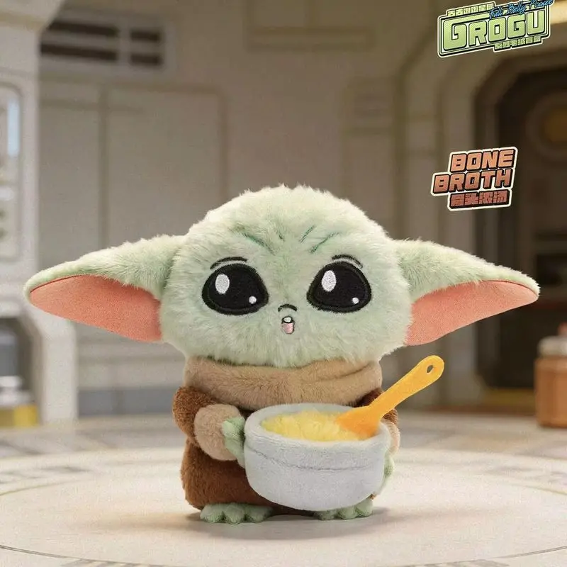 Original 52toys Grogu Foodies Series Cute Collectible Plush Blind Box Star Wars Yoda Baby Bag Pendant Birthday Gift Customized view 3