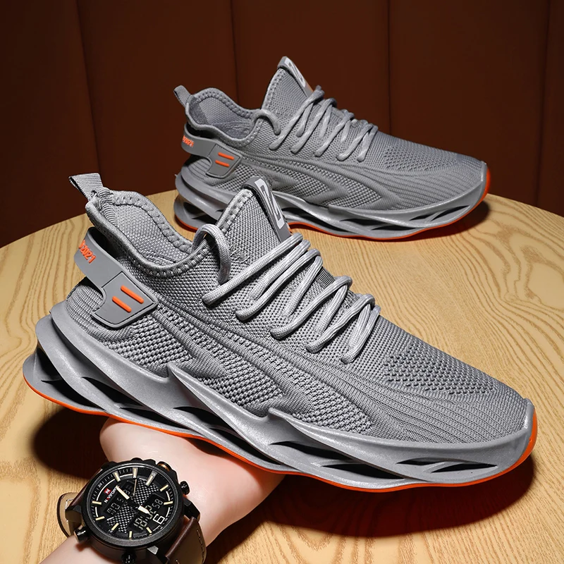 

Men's Versatile Mesh Casual Sneaker Lightweight Breathable Running Shoes with Lace Up Fashion Trend Men's Tennis Shoes 2024