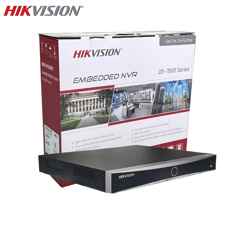 Hikvision Acusense 8/16 каналов POE NVR Система защиты безопасности Распознавание лиц DS-7608NXI-I2/8P/S(E) DS-7616NXI-I2/16P/SE
