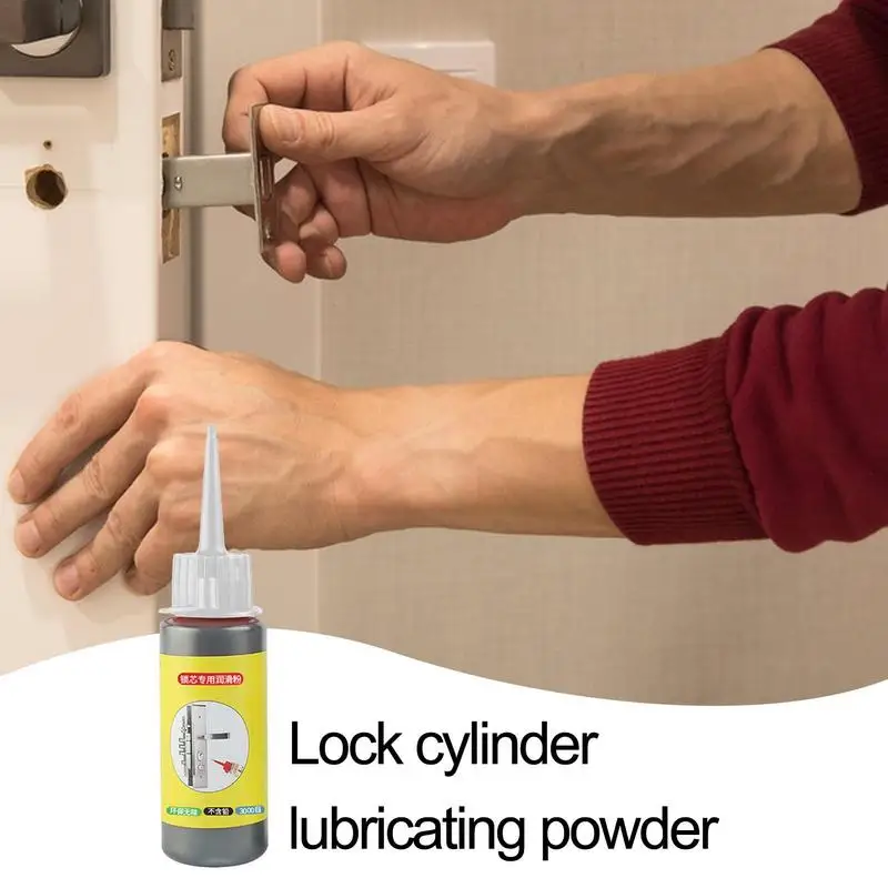 60ml Graphite Powder Lubricant Natural Lock Core White Cover Lubricant Household Supplies For Window Guides Keys Door Guides