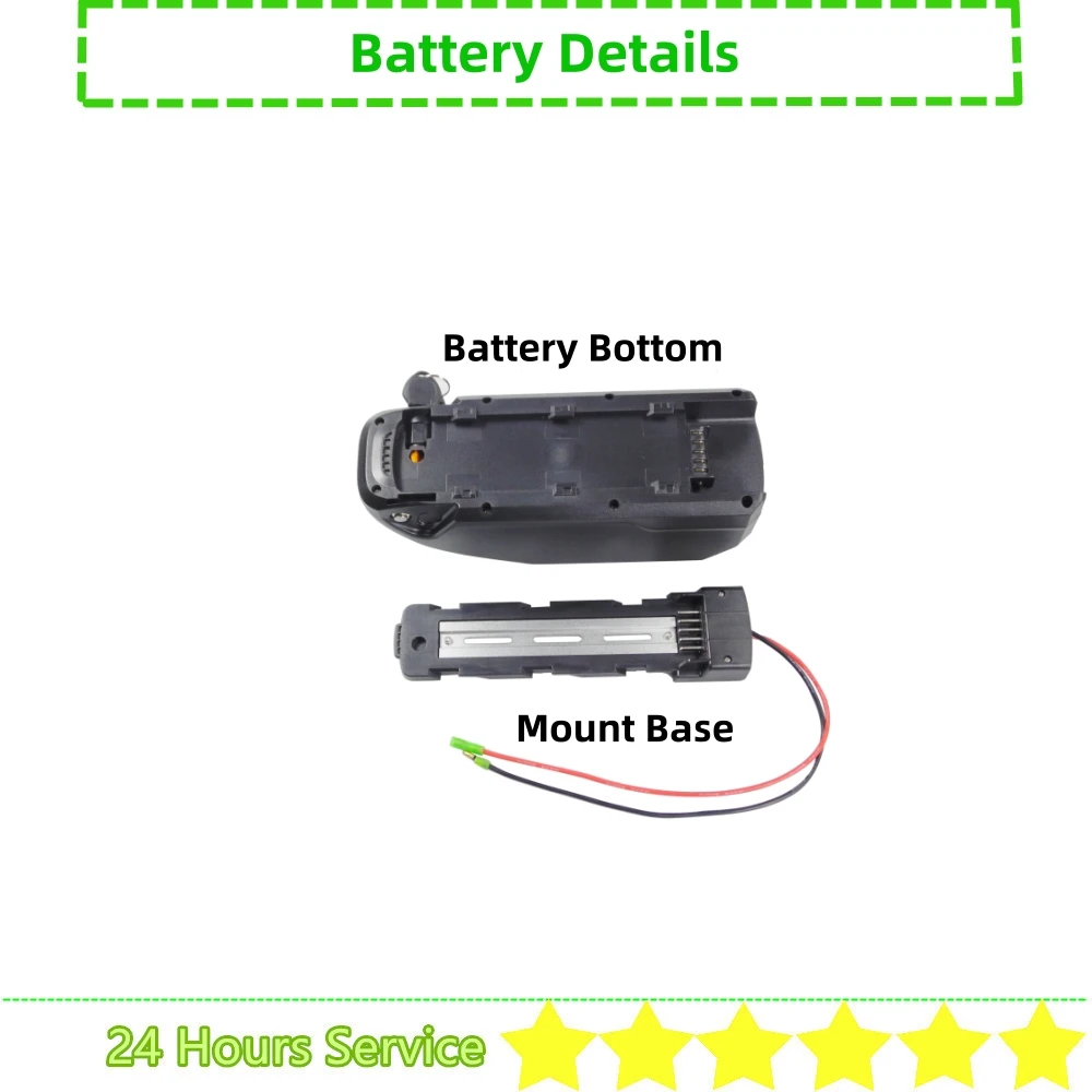 Little Short Down Tube Dolphin Ebike Battery 36v 10Ah 15Ah 48V 10Ah 52V 10Ah Li-ion for 250w 350w 500w 750w E-bike Battery