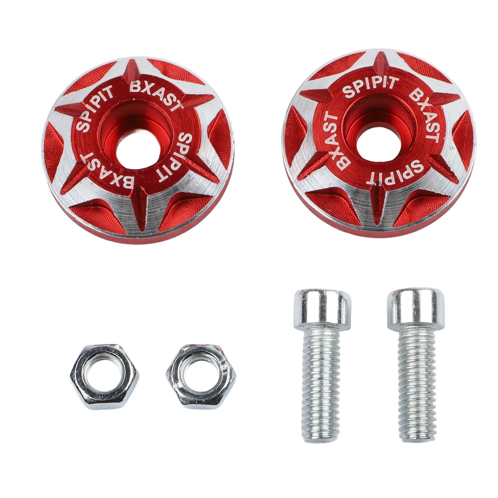 2PCS License Plate Screws Aluminum Alloy License Plate Screw Plate Holder Bolts Motorcycle License Plate Screw Cover Accessories
