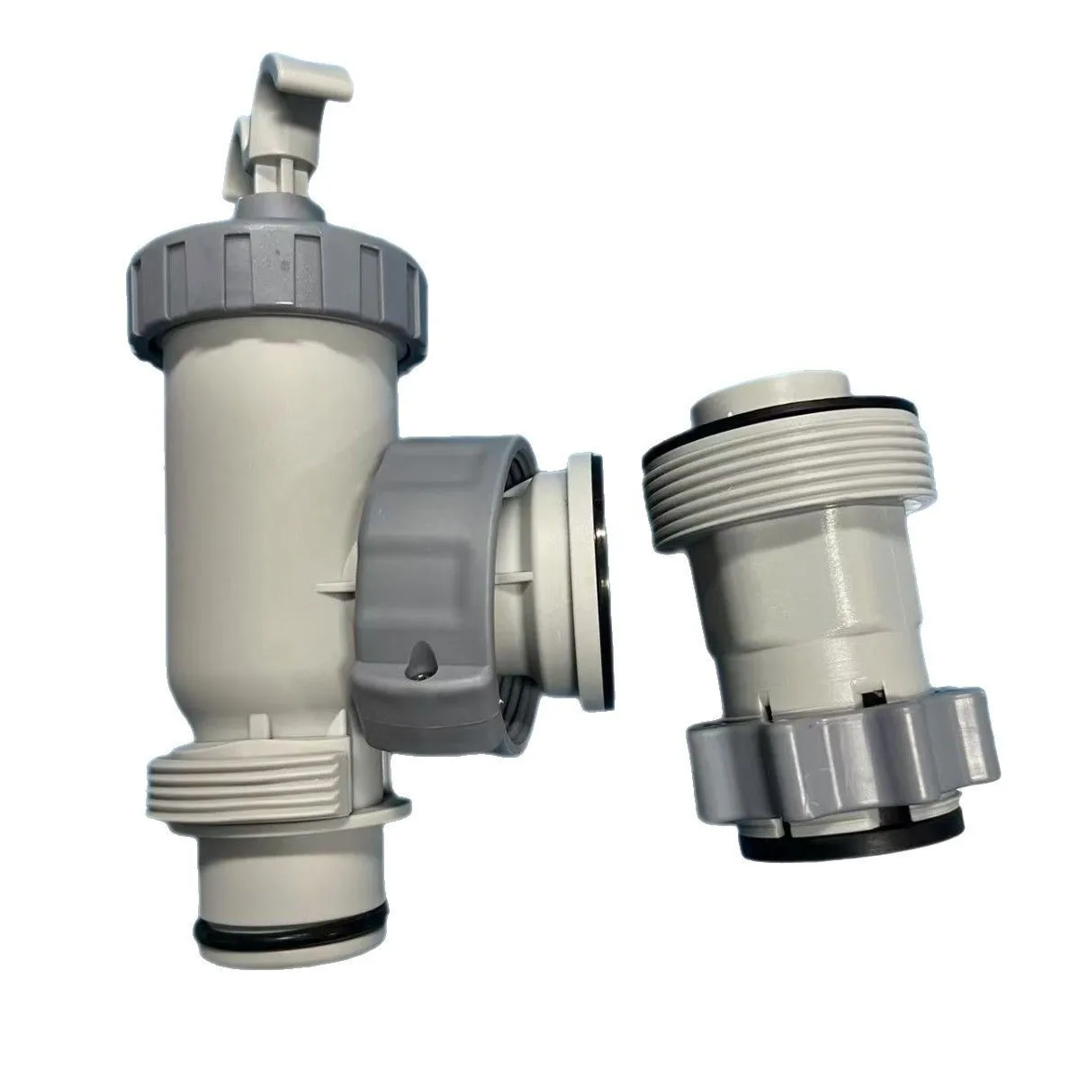 For Intex Swimming Pool Plunger Valve Filter Assembly 10747 Valve and 10722 Adapter Replacement Parts