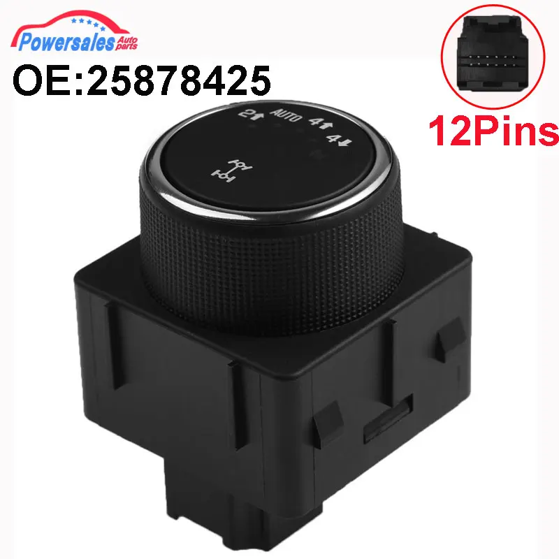 New Transfer Case Selector Switch For Chevrolet Avalanche Silverado 1500 2500 Suburban 1500 Tahoe GMC Sierra Yukon 25878425