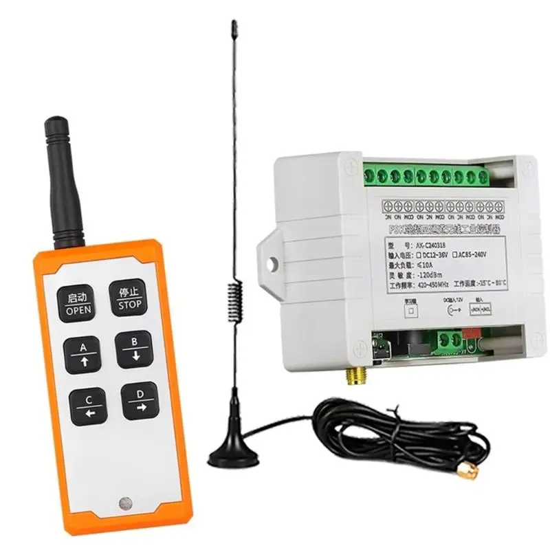 High Sensitivity 4 Channel Remote Controls  Wireless Relays for Hoists and Ventilation Systems