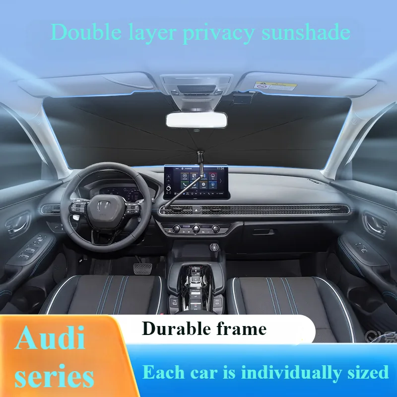 Applicable to Audi Q2L, Q3, Q5, Q7, Q8 TT E-tron front privacy umbrella with sun protection and heat insulation